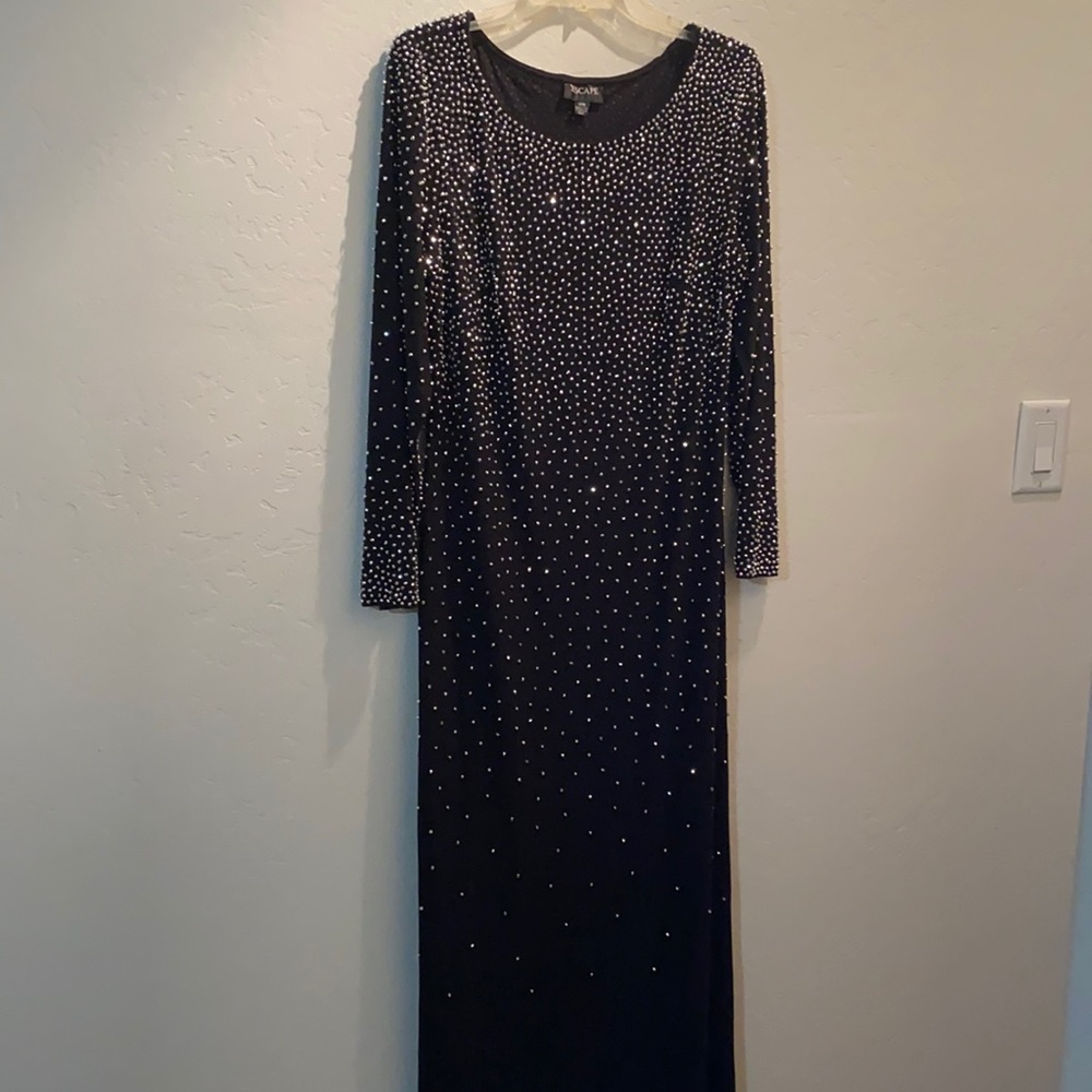 XSCAPE BLACK DRESS long sleeve